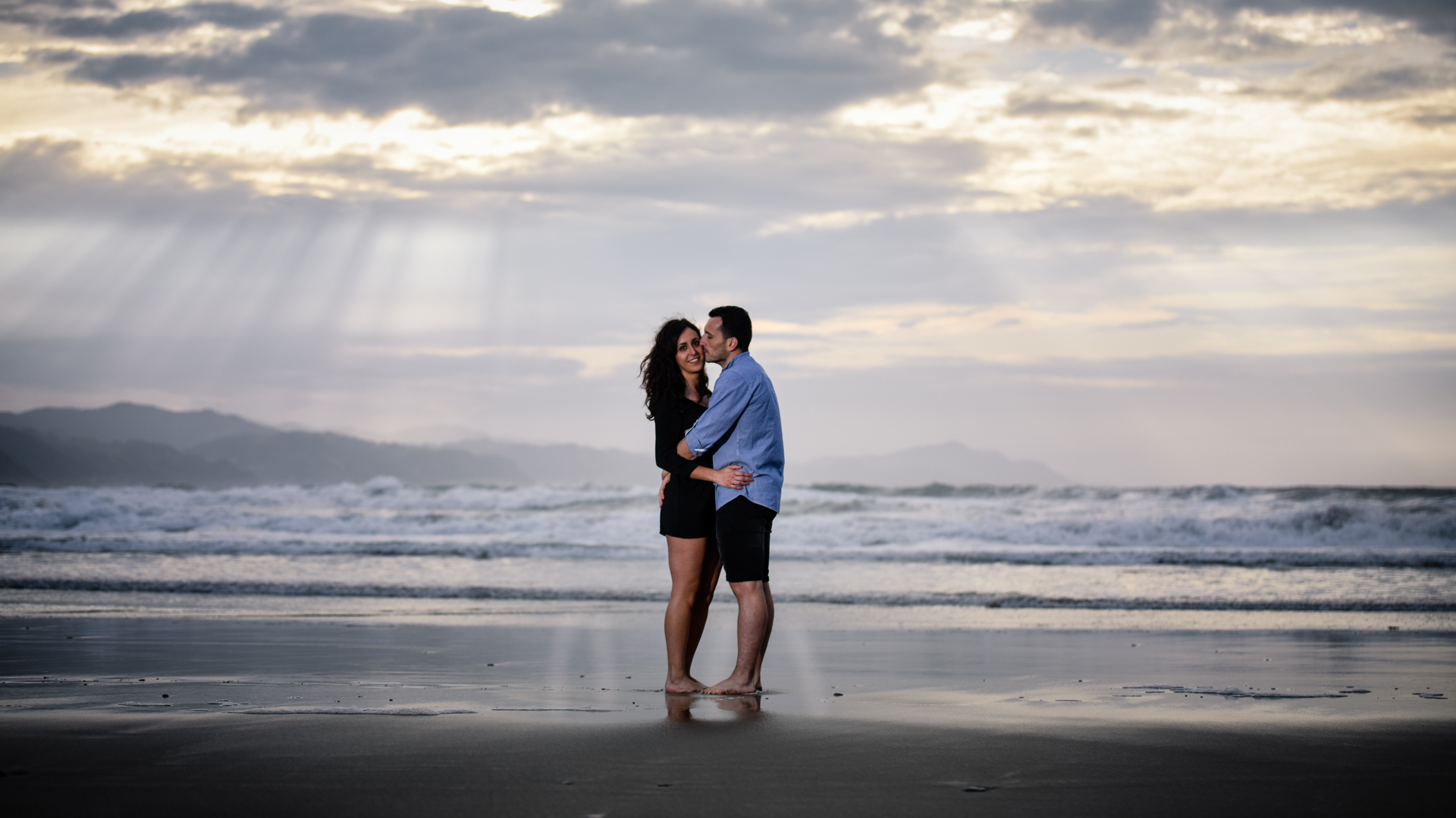 preboda en la playa de itzurun por iurgifotografia